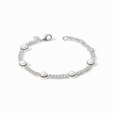 Dolce  Silver Delicate Bracelet-Pearl