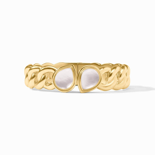 Dolce Clear Crystal Hinge Bangle-Small