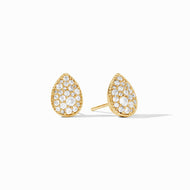 Pave Teardrop CZ Stud