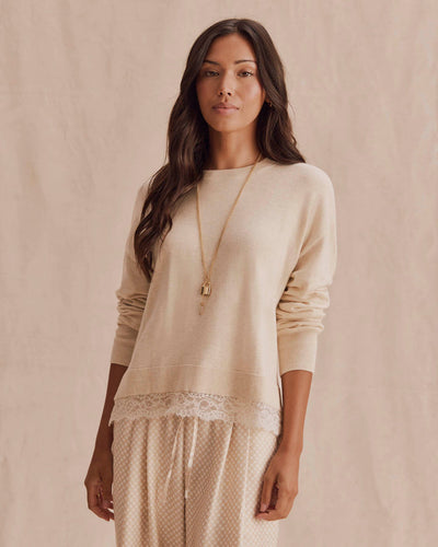 Georgie Lace Trim Pullover