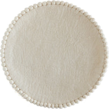Ivory Pom Pom Felt Placemat