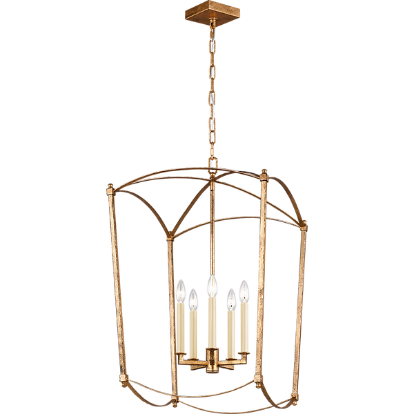 Thayer Large 5 Light Lantern-Antique Gild