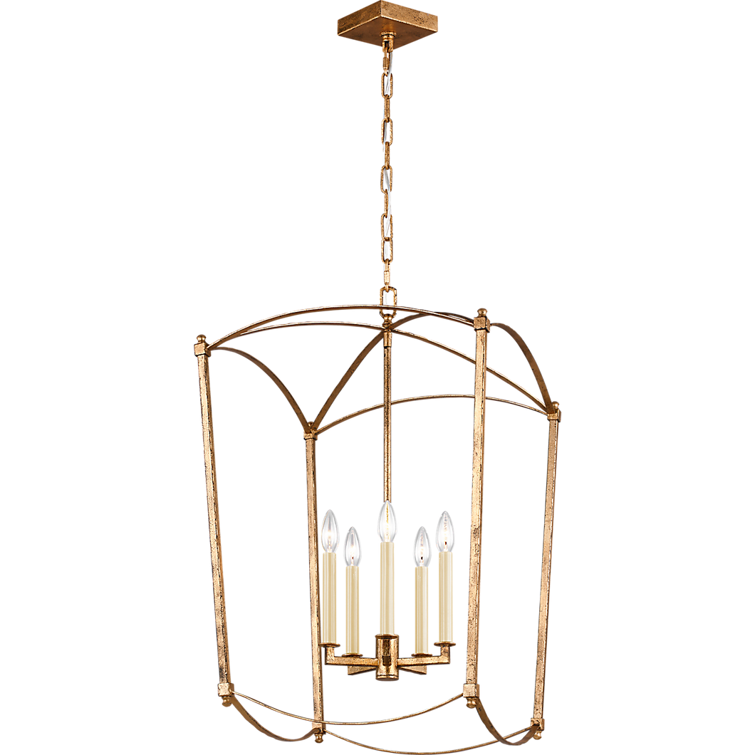 Thayer Large 5 Light Lantern-Antique Gild