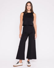 Ponte Knit Cropped Wide Leg Pant