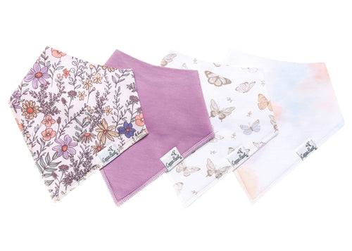 Flora Bandana Bib Set 4pk