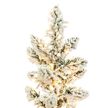 7.5' Snowy Flocked Alpine