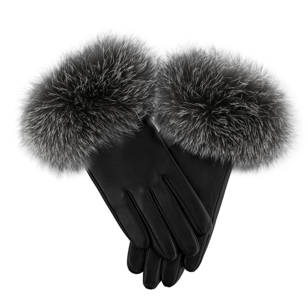Indigo Fox Leather Gloves