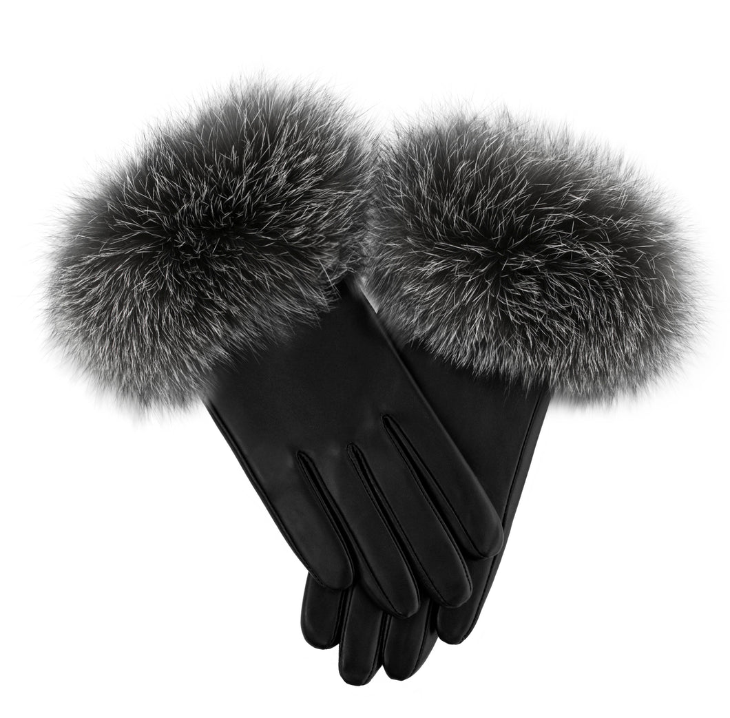 Indigo Fox Leather Gloves