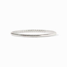 Havana Demi Silver Bangle-Medium