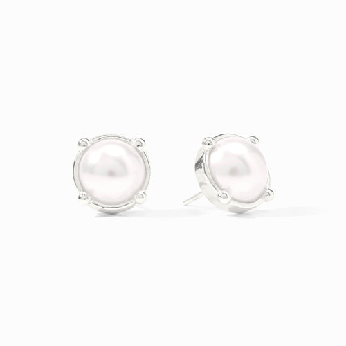 Honey Silver Stud-Pearl