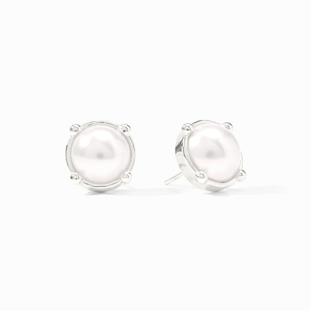 Honey Silver Stud-Pearl