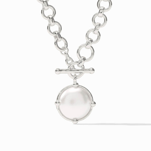 Honeybee Silver Demi Necklace-Pearl
