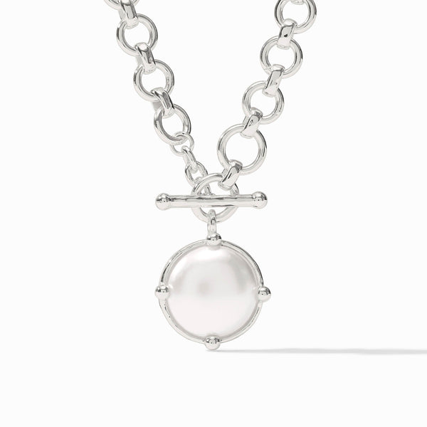 Honeybee Silver Demi Necklace-Pearl