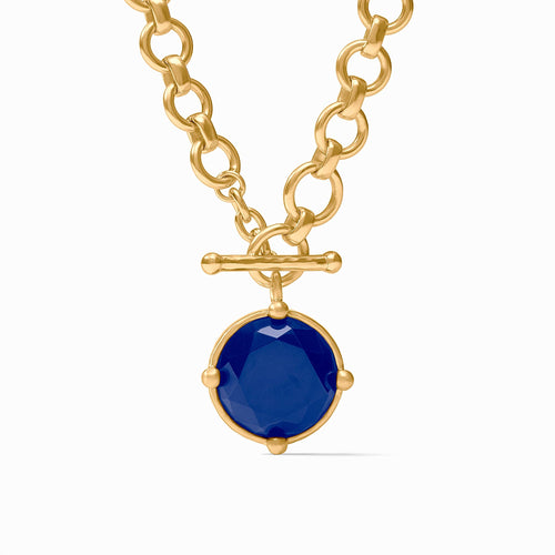 Honeybee Gold Demi Necklace-Sapphire Blue