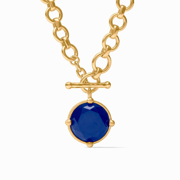 Honeybee Gold Demi Necklace-Sapphire Blue