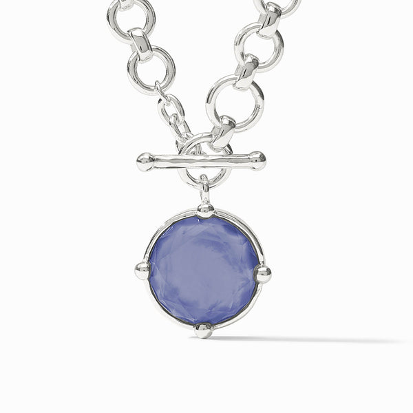 Honeybee Silver Demi Necklace-Tanzanite Blue