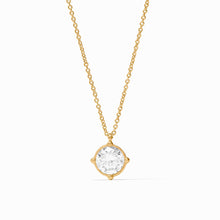 Honeybee Gold CZ Solitaire Necklace