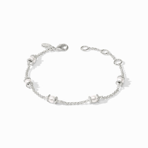 Hydra Pearl Silver Delicate Bracelet