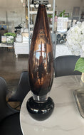Chocolate Glass Vase, Large