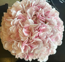 Light Pink Hydrangea in Glass Vase-Medium