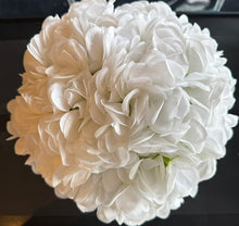 White Hydrangea in Glass Vase-Medium