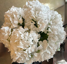 White Hydrangea in Cylindrical Vase-Large