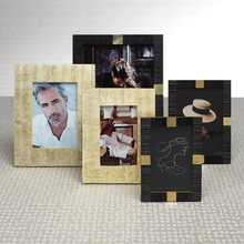 Maha Black Bone Brass Trim 5x7 Frame