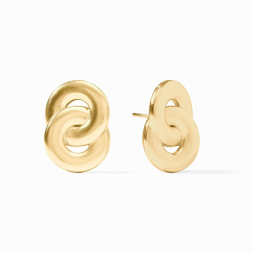Infinity Rainbow Gold Earring