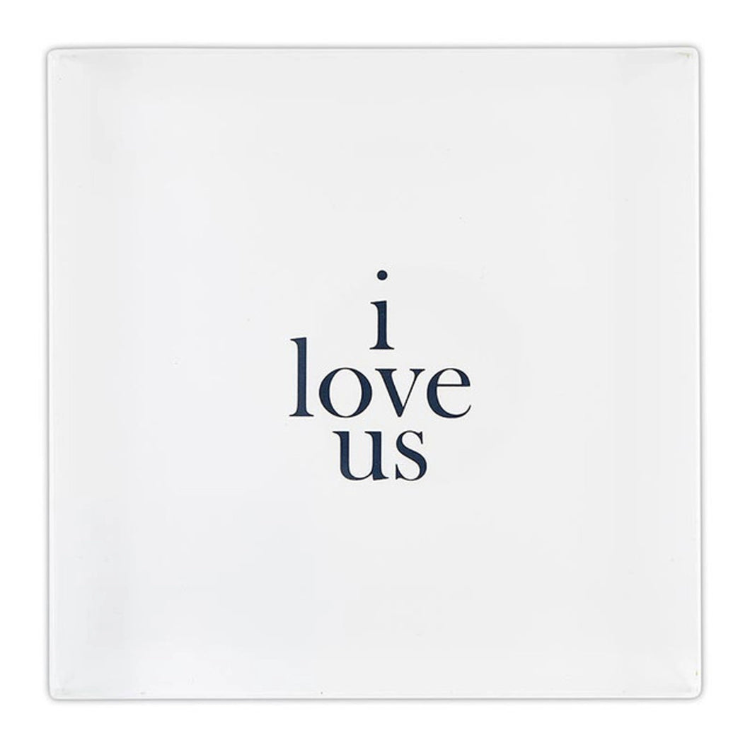 I Love Us Lucite Block