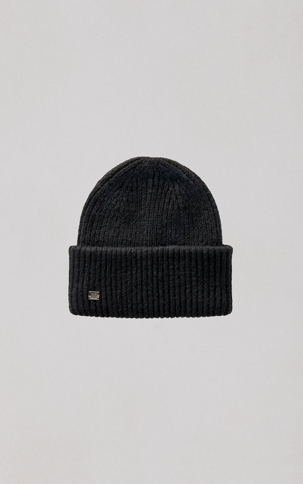 Jaya Rib Knit Hat-Black
