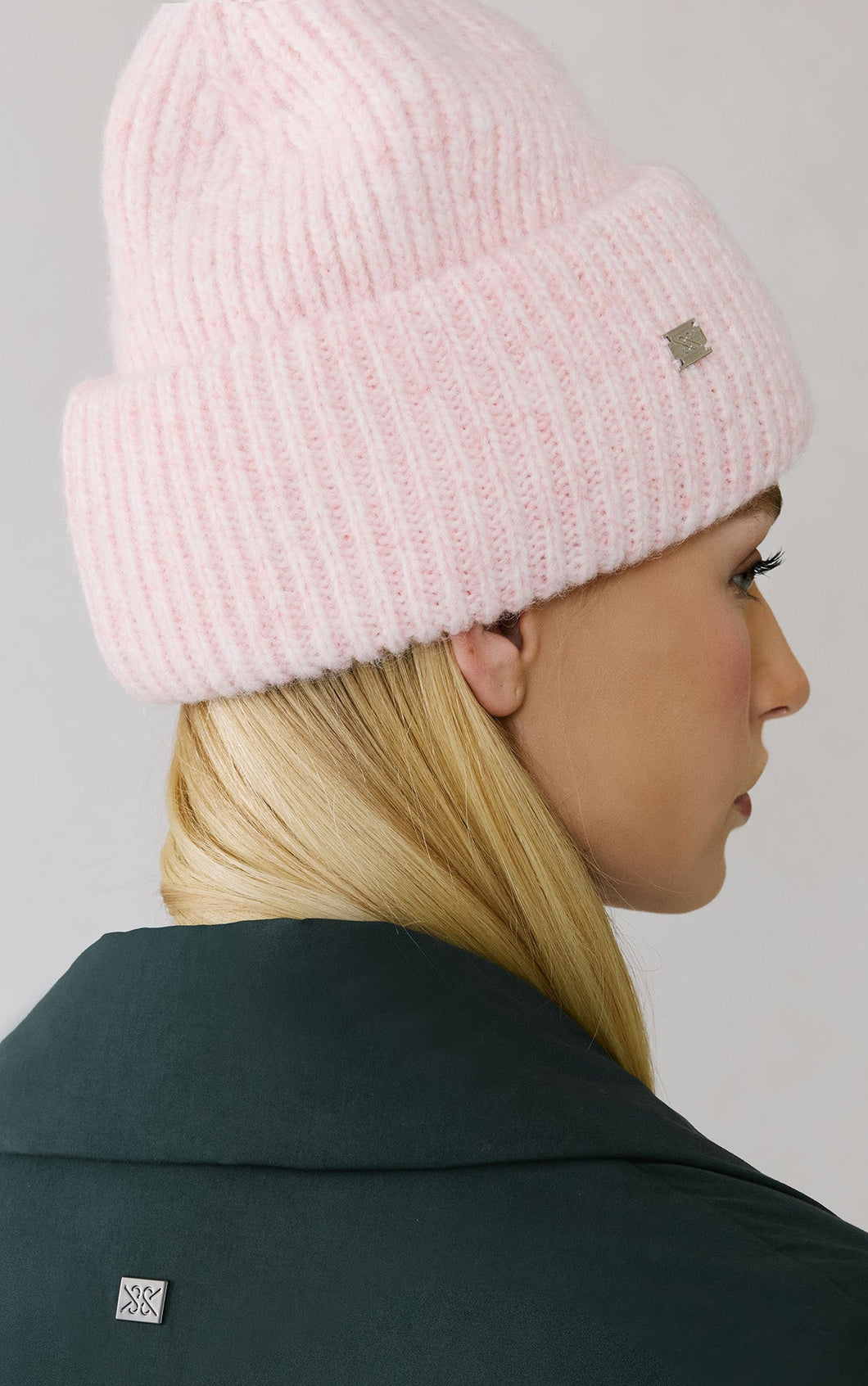 Jaya Rib Knit Hat-Pink Treat Heather