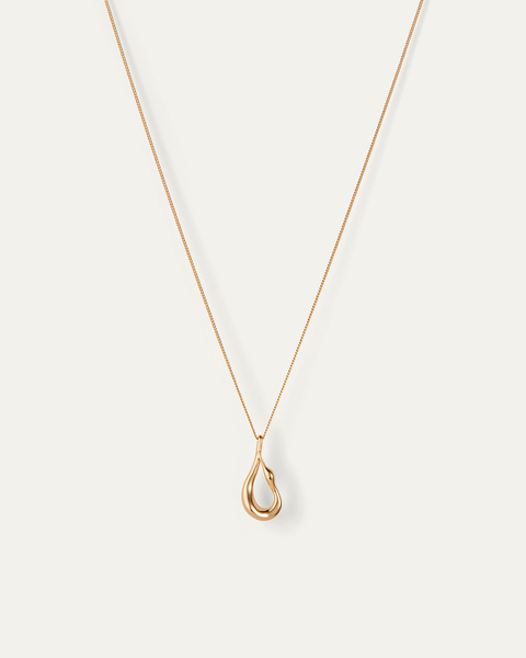 Mini Egret Gold Pendant Necklace