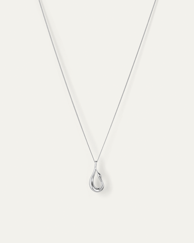 Mini Egret Silver Pendant Necklace