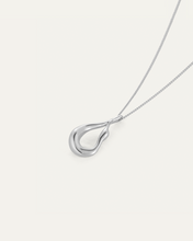 Mini Egret Silver Pendant Necklace