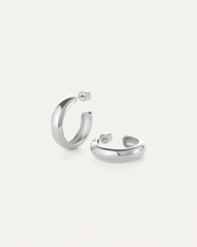 Staple Silver Hoop-Medium