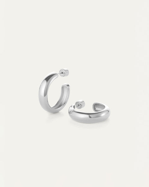 Staple Silver Hoop-Medium
