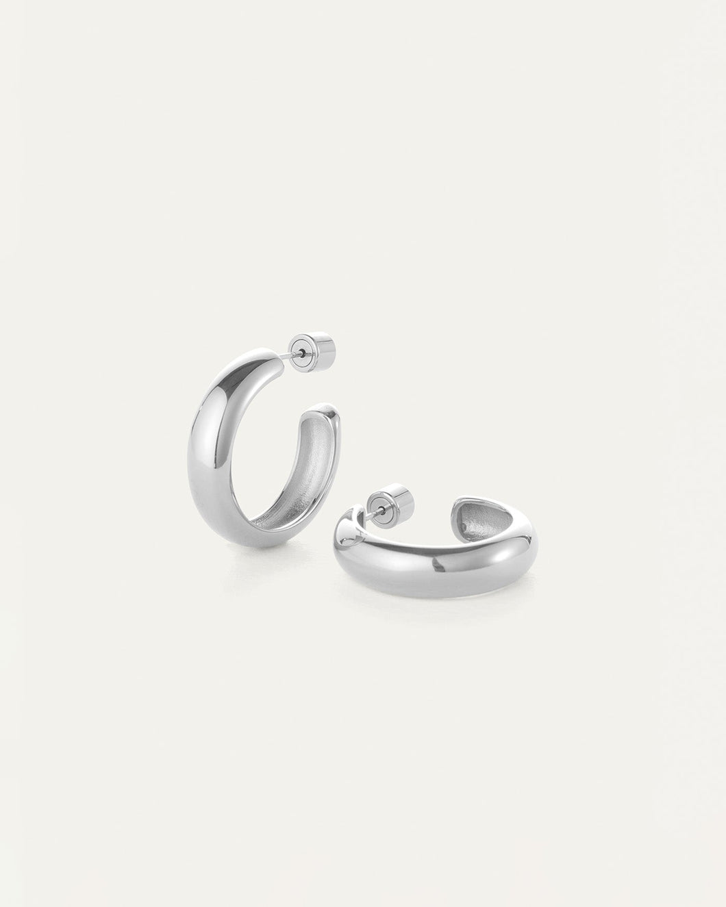 Staple Silver Hoop-Medium