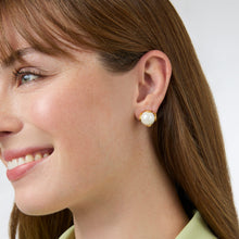 Penelope Pearl Gold Stud-Small