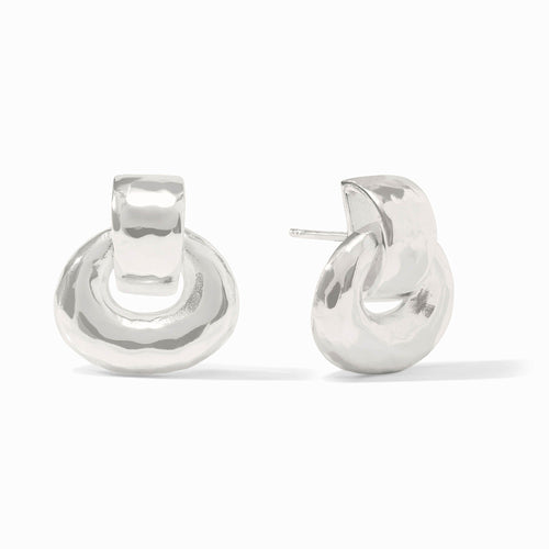 Avalon Demi Doorknocker Silver Earring