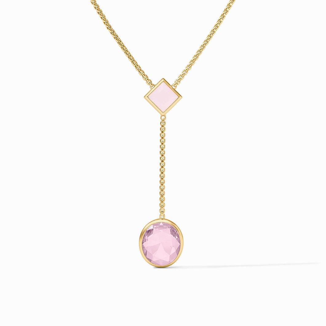 Jolie Rose Lariat Gold Necklace