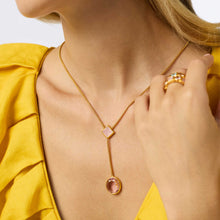 Jolie Rose Lariat Gold Necklace