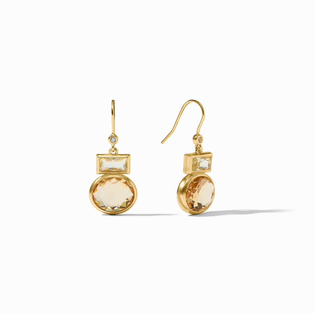 Jolie Midi Multi Stone Gold Earring