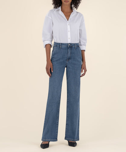 Charlotte Medium Wash Hight Rise Straight Leg Jean