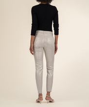 Charlize Cream Silver High Rise Cigarette Leg Jean