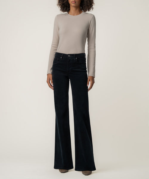 Liliana Black High Rise Flare Pant