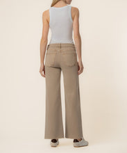 Meg Chai High Rise Raw Hem Wide Leg Jean