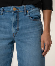 Charlotte Soaring High Rise Raw Hem Wide Leg Jean