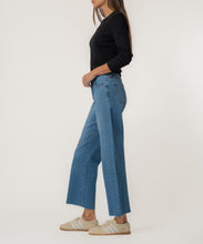 Charlotte Soaring High Rise Raw Hem Wide Leg Jean