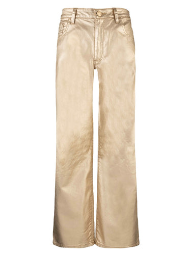 Charlotte Gold High Rise Wide Leg Jean