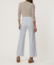 Meg Optic White High Rise Wide Hem Wide Leg Jean